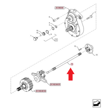 Wałek WOM 644 mm87351594